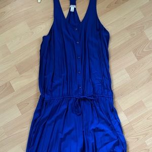 Old Navy blue one piece shorts romper Large
